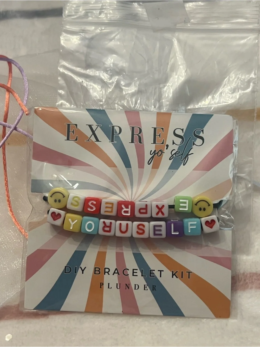 Express Pastel Multicolor 'EXPRESS YOURSELF' DIY Bracelet Kit